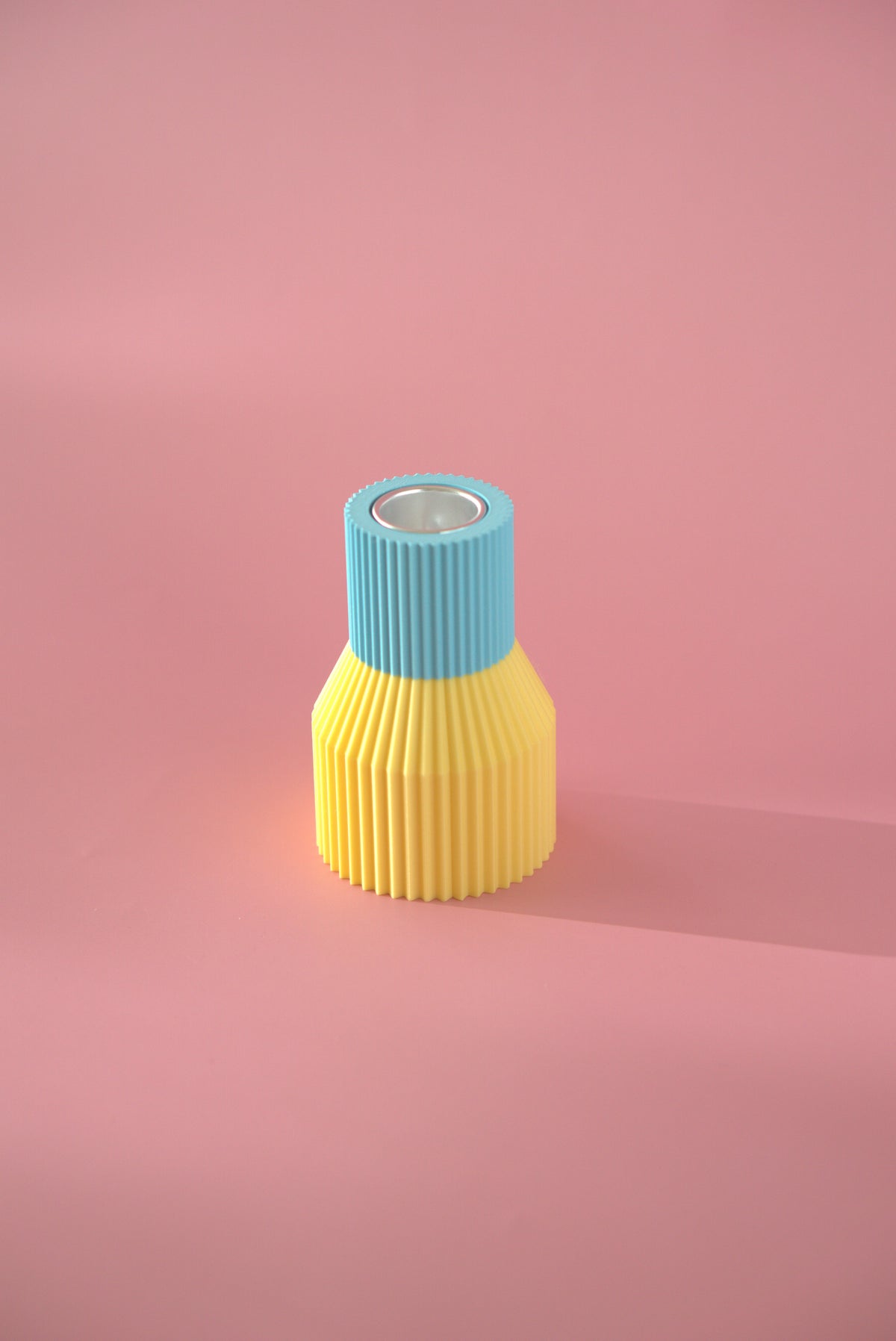 Kerzenhalter Color Block Mini Gelb & Blau