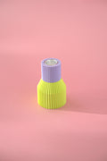 Bunter Kerzenhalter Color Block Mini - Limettengrün & Lila