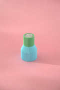 Bunter Kerzenhalter Color Block Mini - Grün & Blau